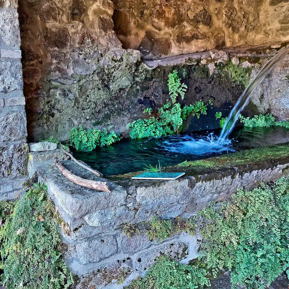 Parco di Turona sorgente lungo la via Francigena