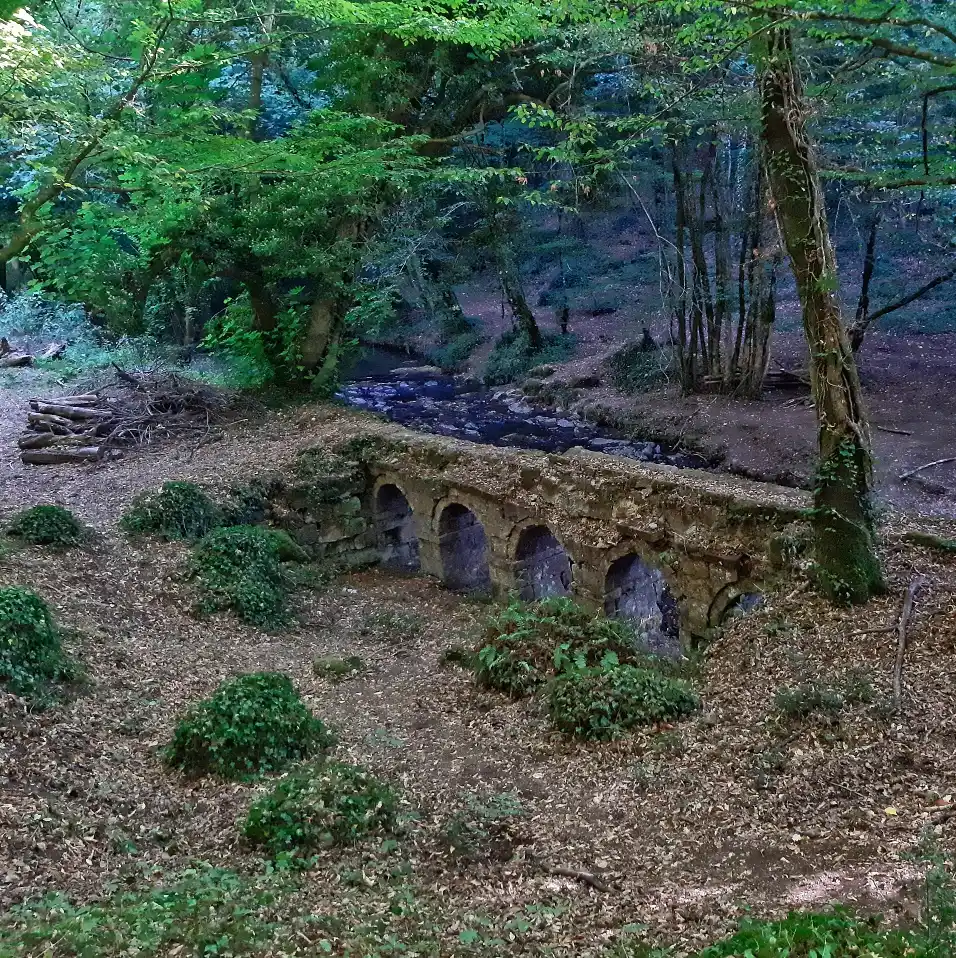 Acquedotto di Sorano uno dei ponti in prossimità della sorgente del fiume Lente